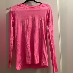Lululemon Swiftly Tech Womens Long Sleeve Lightweight Pink Athletic Tee